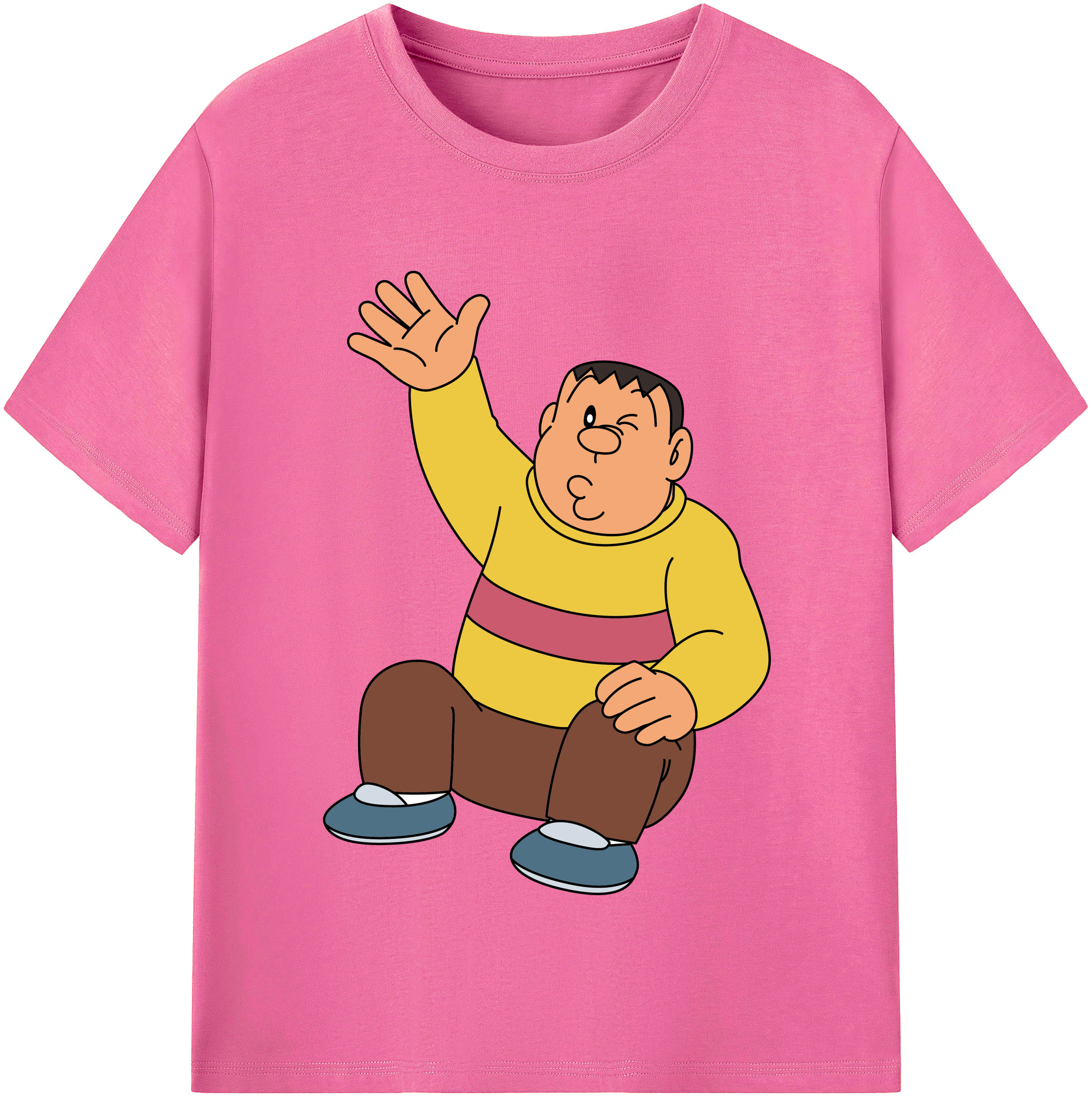 （画像用） ドラえもん 剛田武 Doraemon Gouta Takeshi レディースカジュアルプリントTシャツ（綿100％）